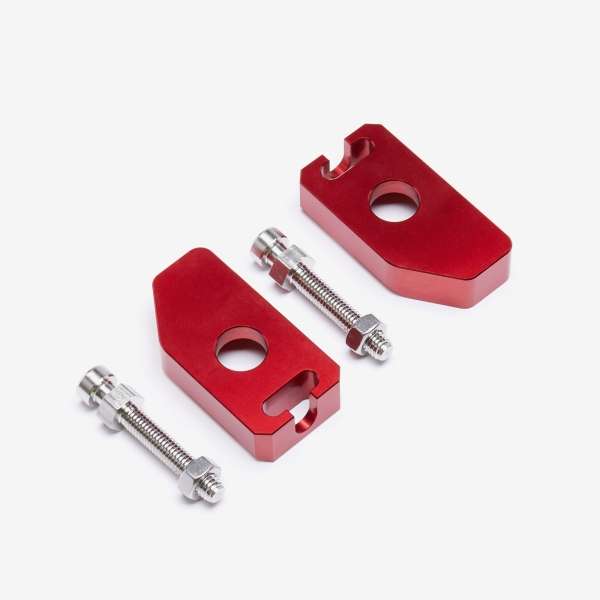 Full-E Charged Chain Adjuster Aluminium Red for TL3000 for Talaria electric dirt bikes — view 2