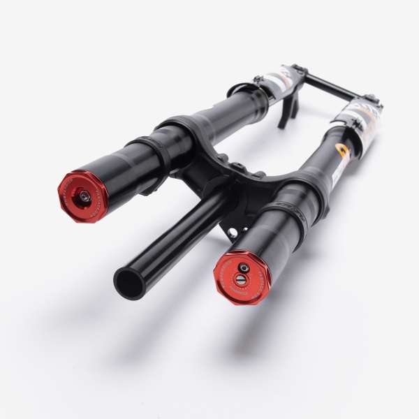 Front Suspension (fork) FastAce Red Cap for TL45, Sting, Sting R for Talaria electric dirt bikes — view 2