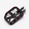 Full-E Charged Black Foot Pegs with 7075 Red Anodized Pins for Talaria electric dirt bikes — view 4