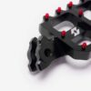 Full-E Charged Black Foot Pegs with 7075 Red Anodized Pins for Talaria electric dirt bikes — view 2