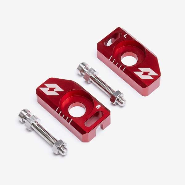 Full-E Charged Chain Adjuster Aluminium Red for TL3000 for Talaria electric dirt bikes — view 1