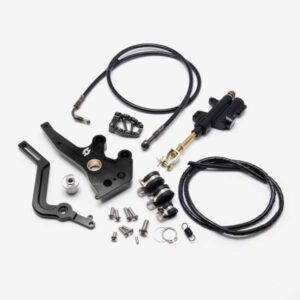 Full-E Charged Rear Aluminium Brake Pedal Black for Talaria electric dirt bikes — view 1