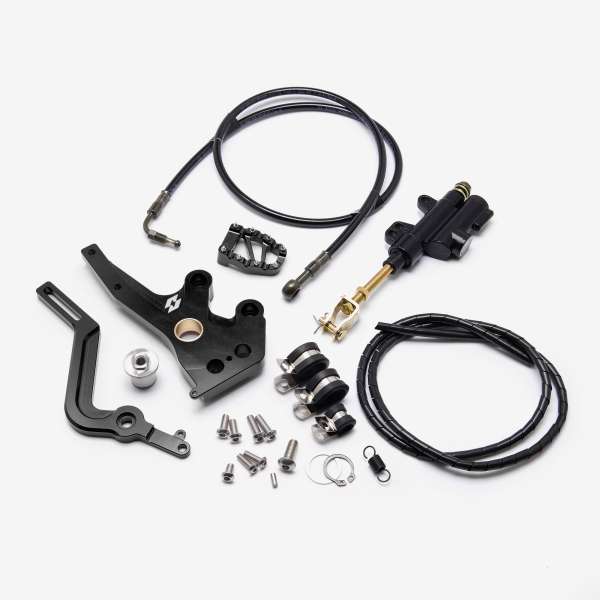 Full-E Charged Rear Aluminium Brake Pedal Black for Talaria electric dirt bikes — view 1